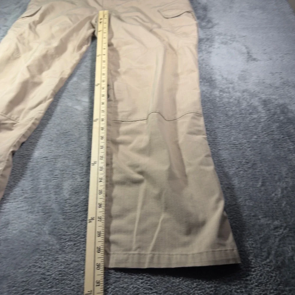 5.11 Tactical Series Mens Khaki Ripstop Cargo Pants 38x32 Tan Straight Leg
